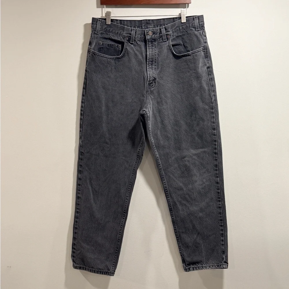 GAP Men's Vintage Black Wash Straight Jeans Size 36x28